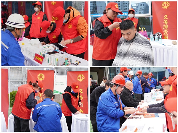 二分公司西三教項(xiàng)目部迎來省直勞模“大篷車”志愿服務(wù)隊(duì)